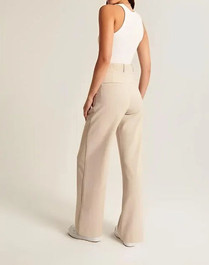| Tailored Wide-Leg Trousers