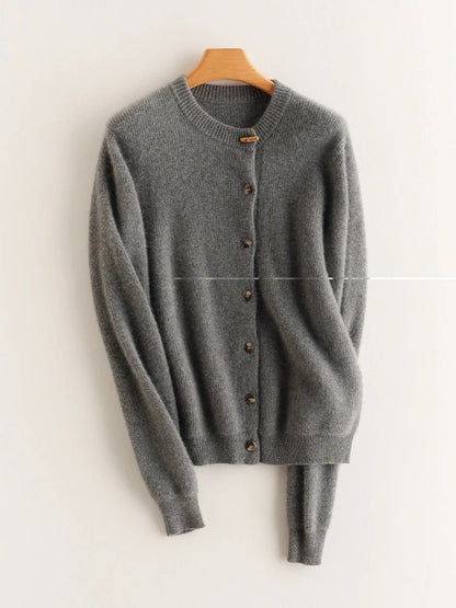 | Cashmere Button Cardigan