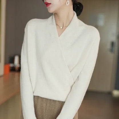 | V-Neck Knit Sweater