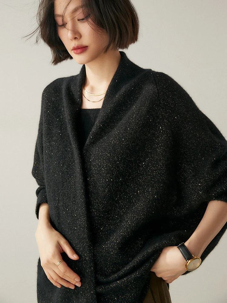 | Cashmere Shawl Sweater