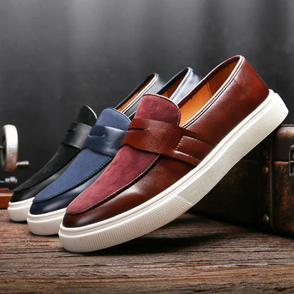 Leather Loafers | Slip-On Penny Style | Maison Collection