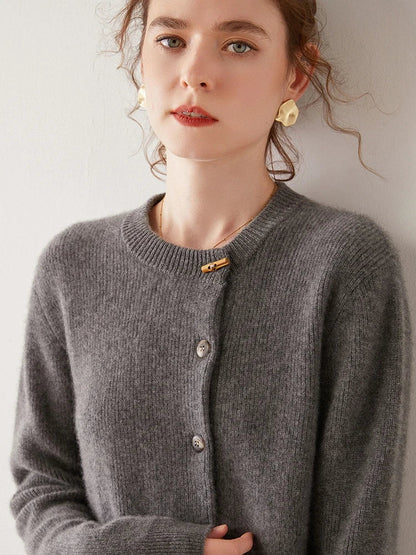 | Cashmere Button Cardigan