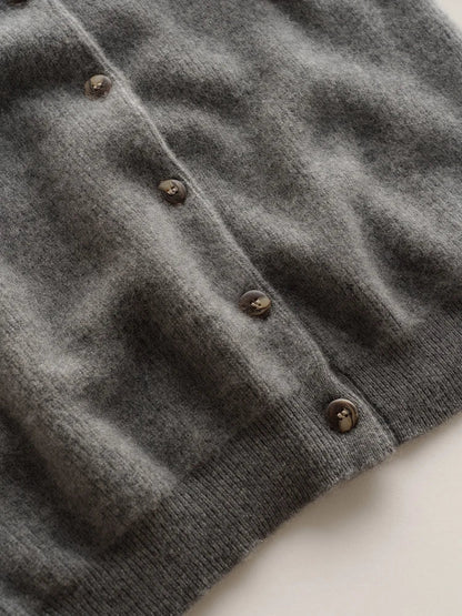 | Cashmere Button Cardigan