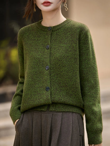 | Chunky-Knit Alpaca-Blend Cardigan