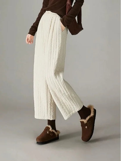 | Cotton Wide-Leg Pants