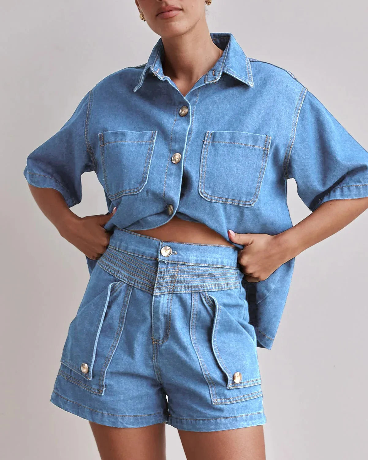 | 100% Cotton Denim Set