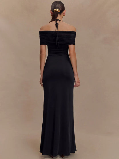 Strapless Sleeveless Club Long Bodycon Dress