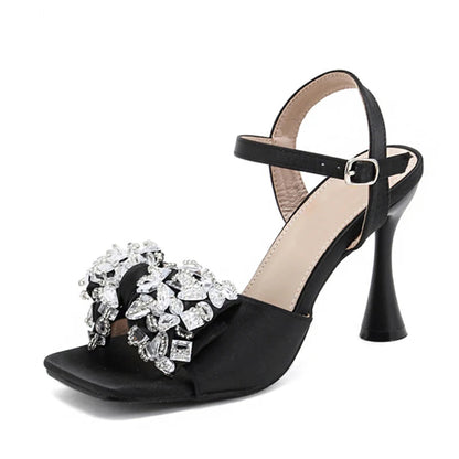 White Gladiator High Heel Sandals for Women 9CM