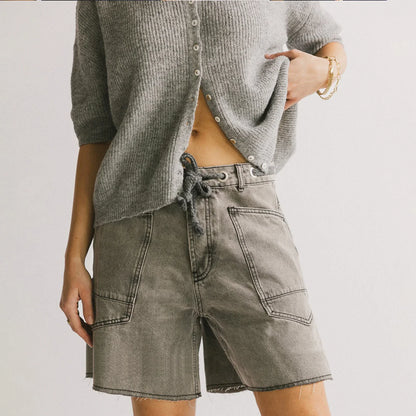 | Cotton Denim Shorts