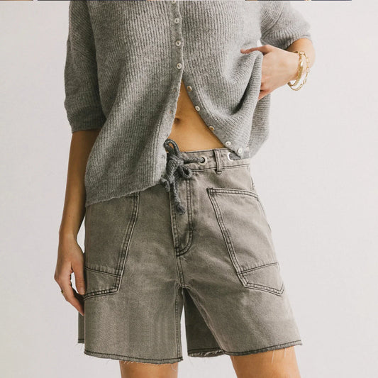 | Cotton Denim Shorts