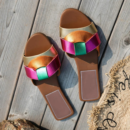 | Flat Buckle Sandals