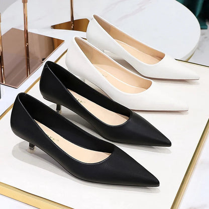 Spring Kitten Heels Professional OL Women Pumps Stilettos Lady Shoes