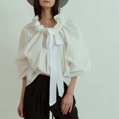 | Puffed Cotton Blouse