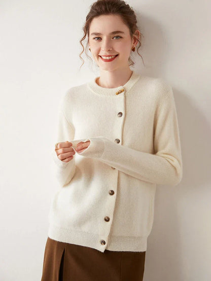 | Cashmere Button Cardigan