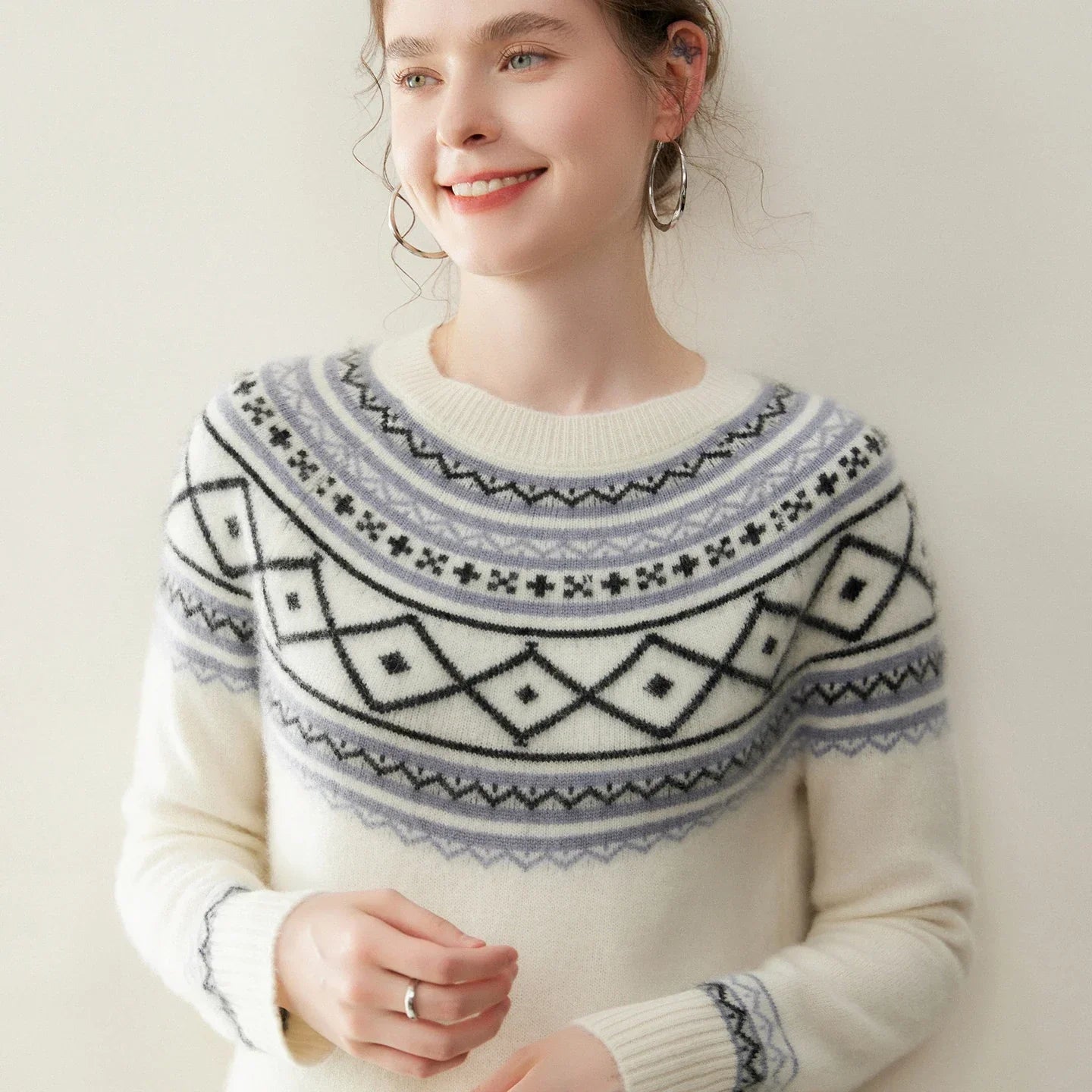 | Alpine Jacquard Cashmere Knit