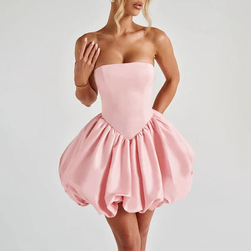 Bowknot Lotus Leaf Patchwork Mini Dress