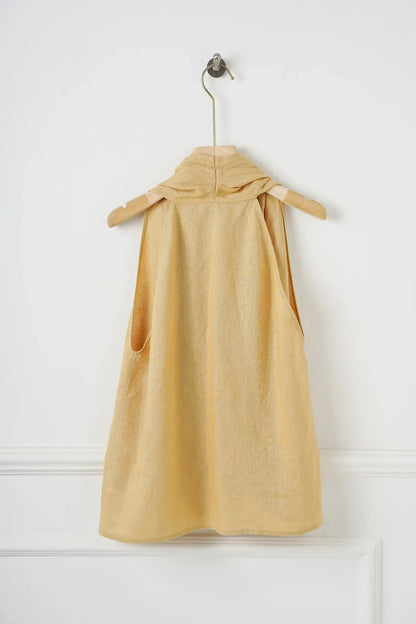 | Drape Linen Vest