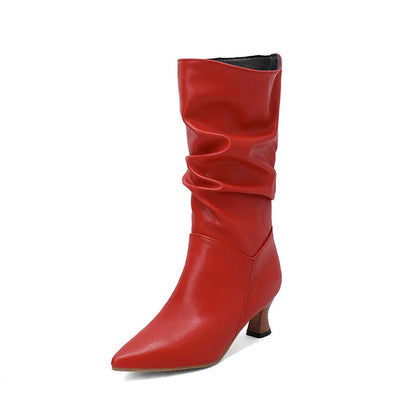 | Mid-Calf Heel Boots