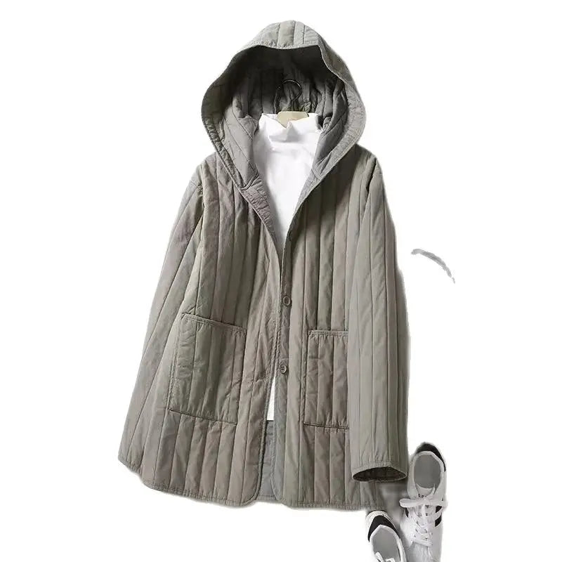 | Quilted Hooded Coat