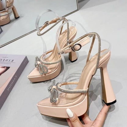 Clear PVC High Heels Women Pumps