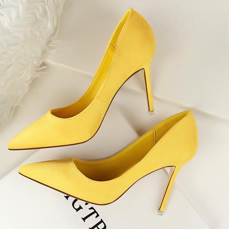 Suede Stiletto High Heel Pumps for Women