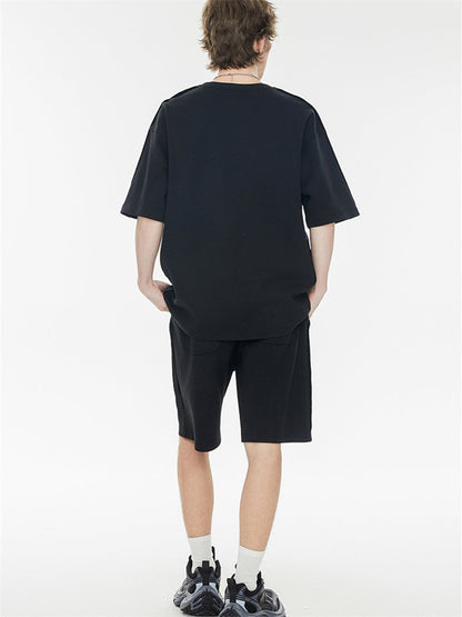 Solid Color, Relaxed Style, Two-piece Set For Home And Outings