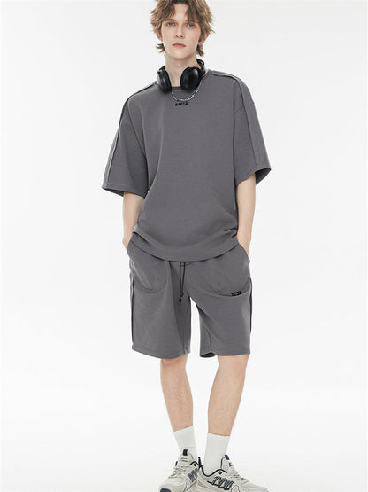 Solid Color, Relaxed Style, Two-piece Set For Home And Outings