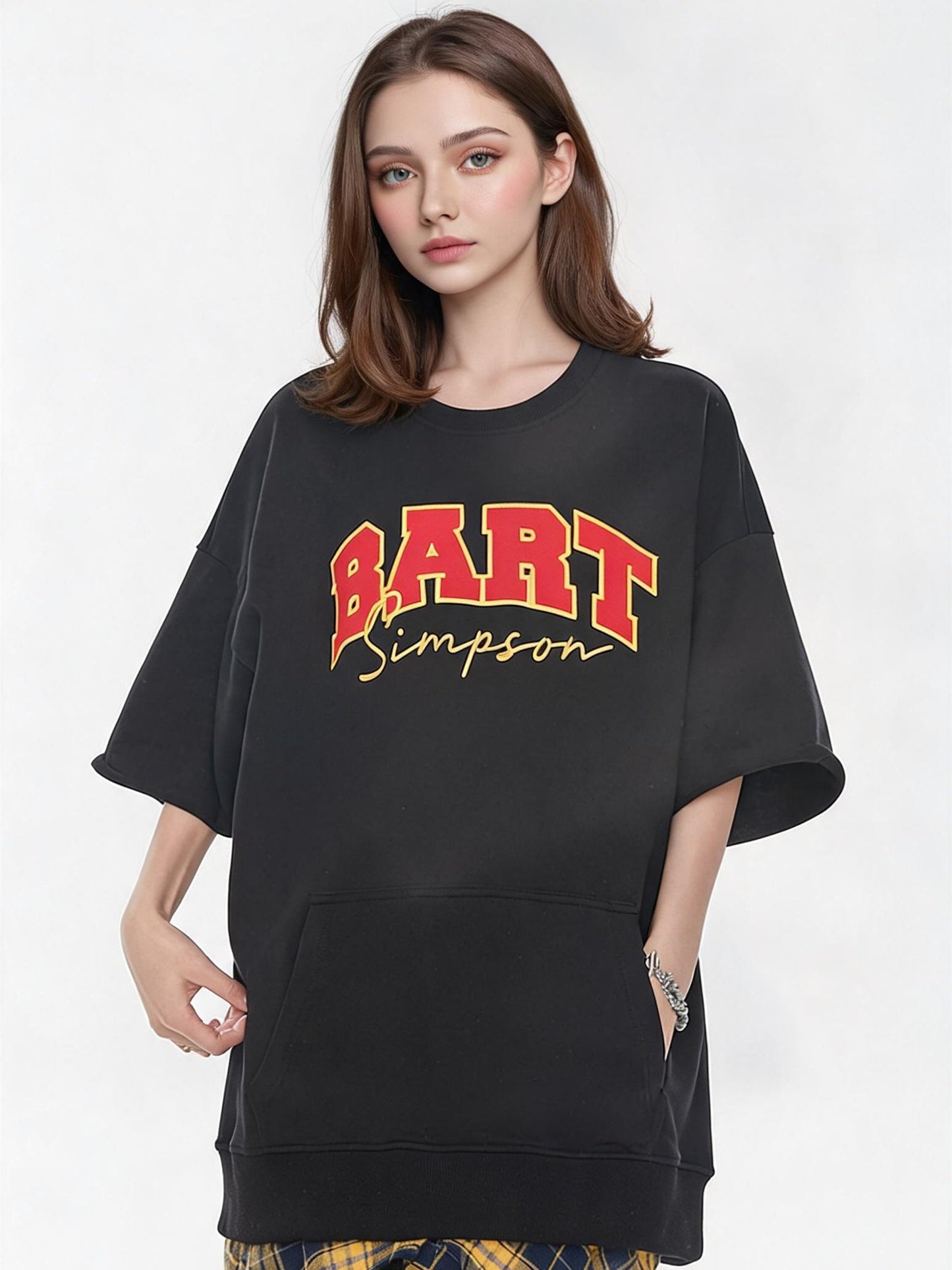 Simpson American Preppy Style Oversized T-shirt