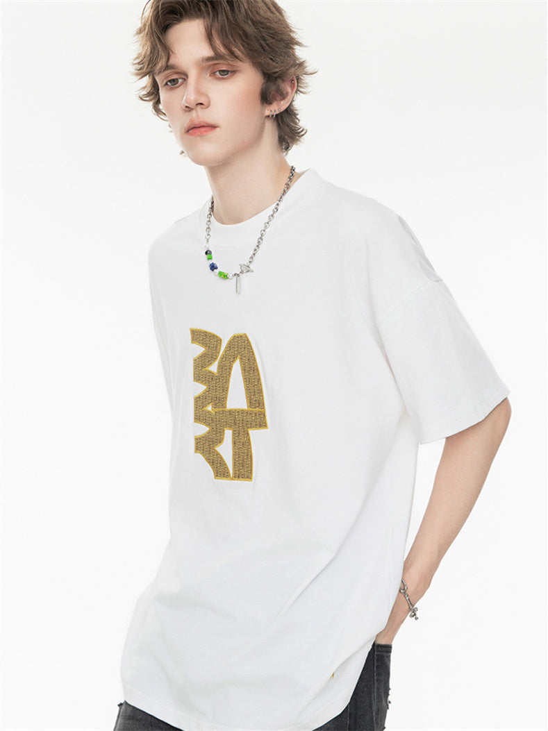 High Street Loose-fitting T-shirt With Large Symbol Print