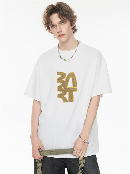 High Street Loose-fitting T-shirt With Large Symbol Print