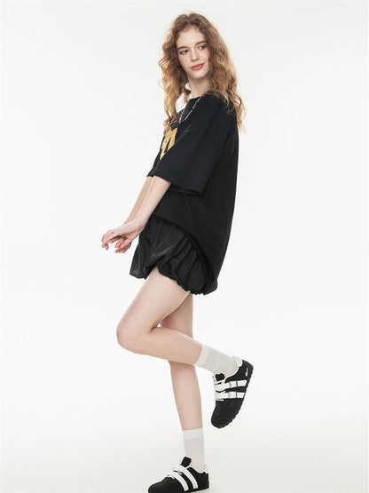High Street Loose-fitting T-shirt With Large Symbol Print
