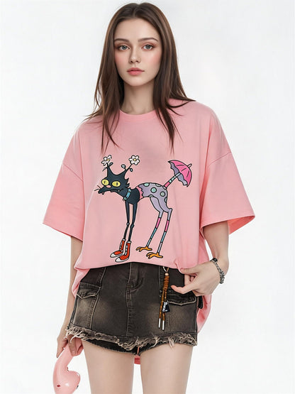 Quirky And Fun Floral Umbrella Top