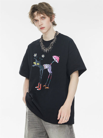 Quirky And Fun Floral Umbrella Top