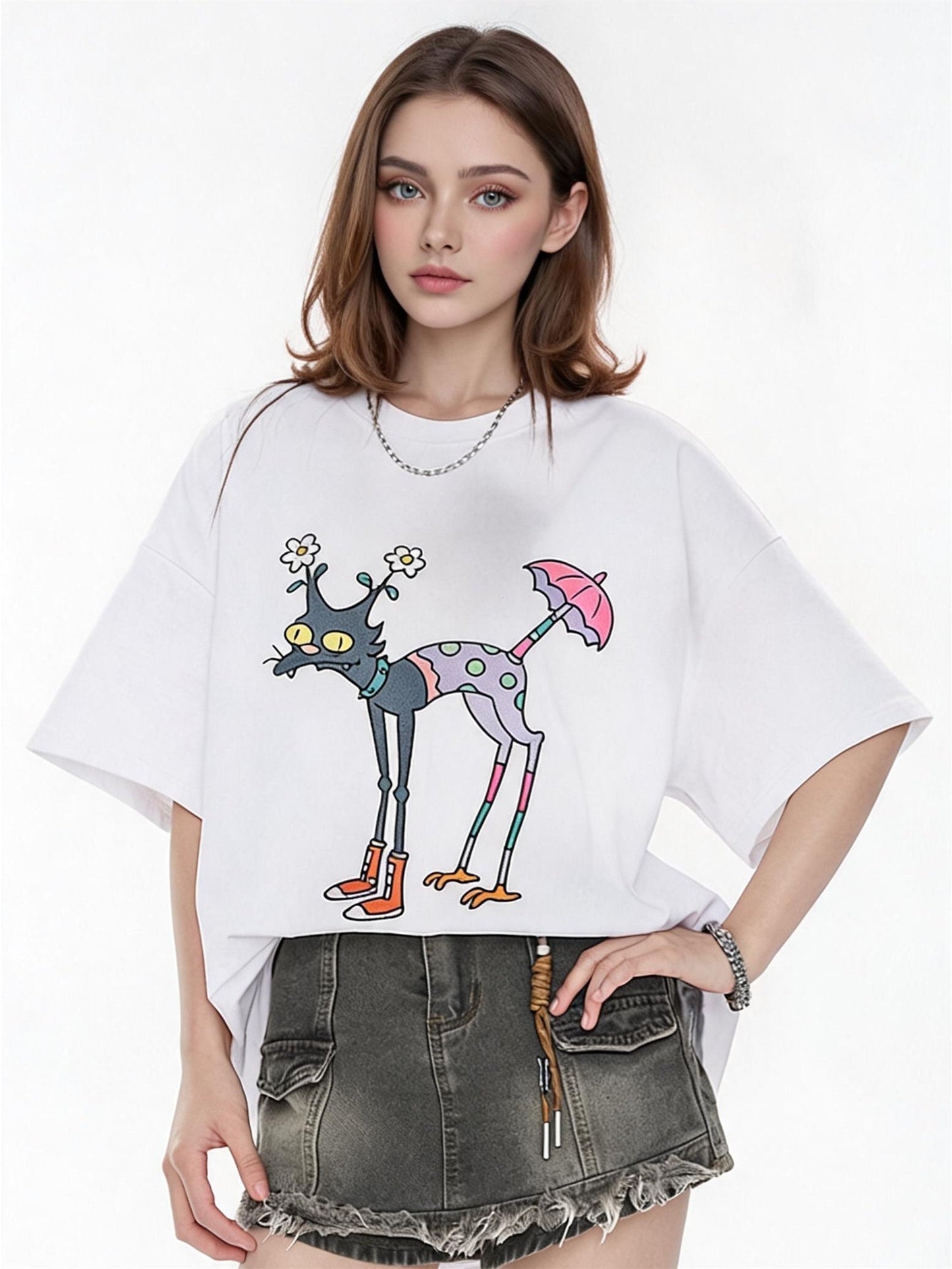 Quirky And Fun Floral Umbrella Top