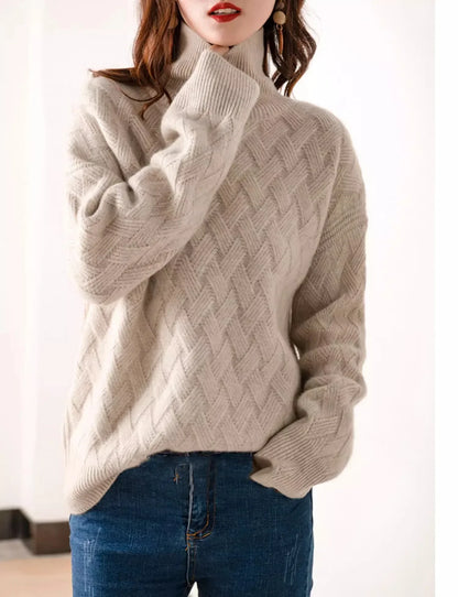 | Cable Turtleneck Sweater