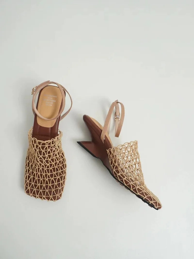 | Mesh Weave Heels