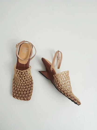 | Mesh Weave Heels