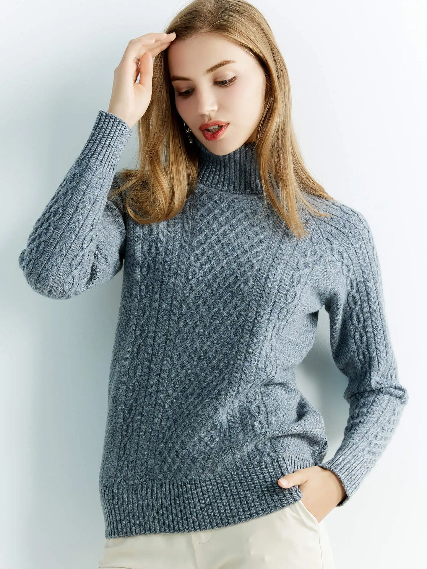 | Cable-Knit Classic Sweater