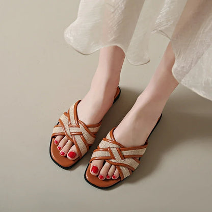 | Woven Flat Slides