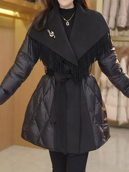 | Fringe Down Coat