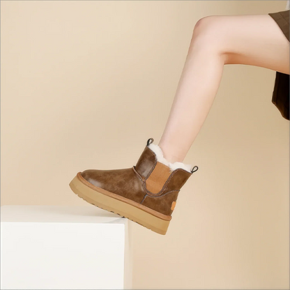 | Leather Fur Boots