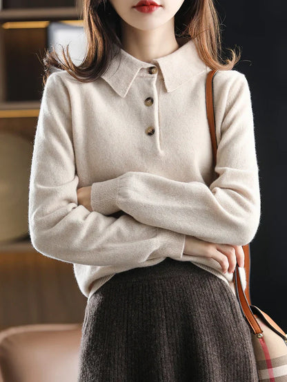| Wool Polo Sweater