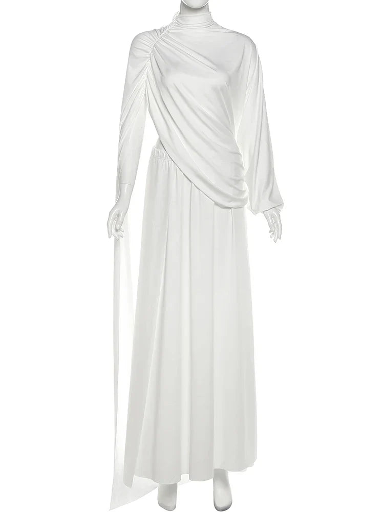 | Draped Two-Piece Skirt Set