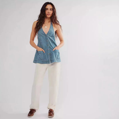 | Deep Denim Halter