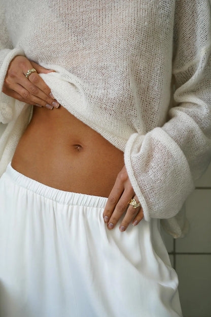 | Relaxed Crewneck Sweater