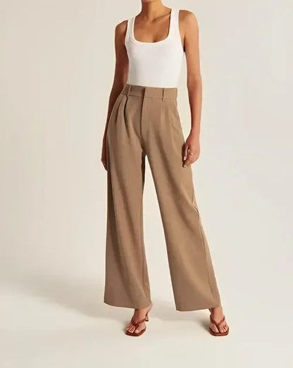 | Tailored Wide-Leg Trousers