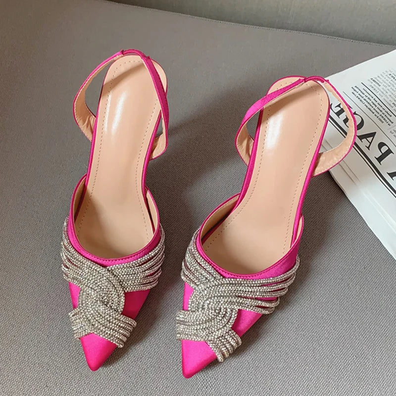 Spring Autumn Thin High Heels Ladies Sandals 11CM
