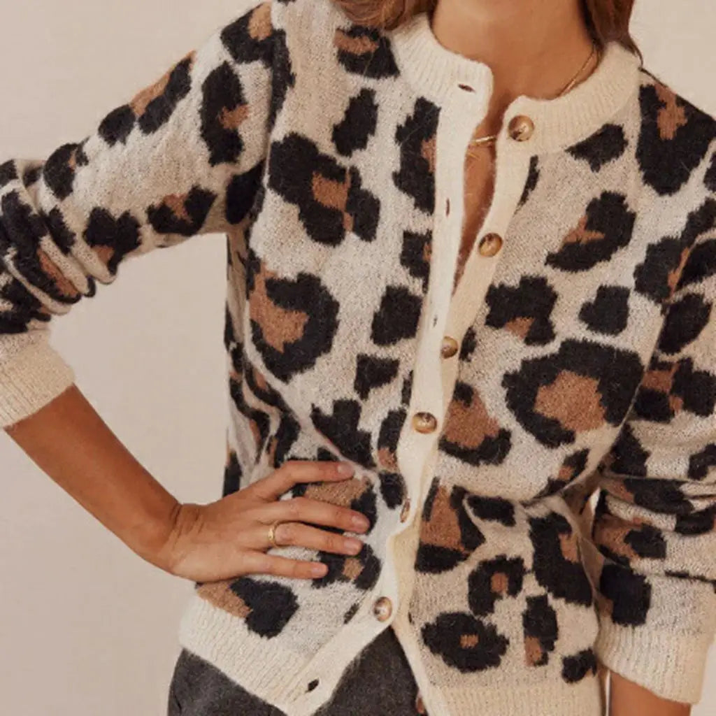 | Leopard Striped Top