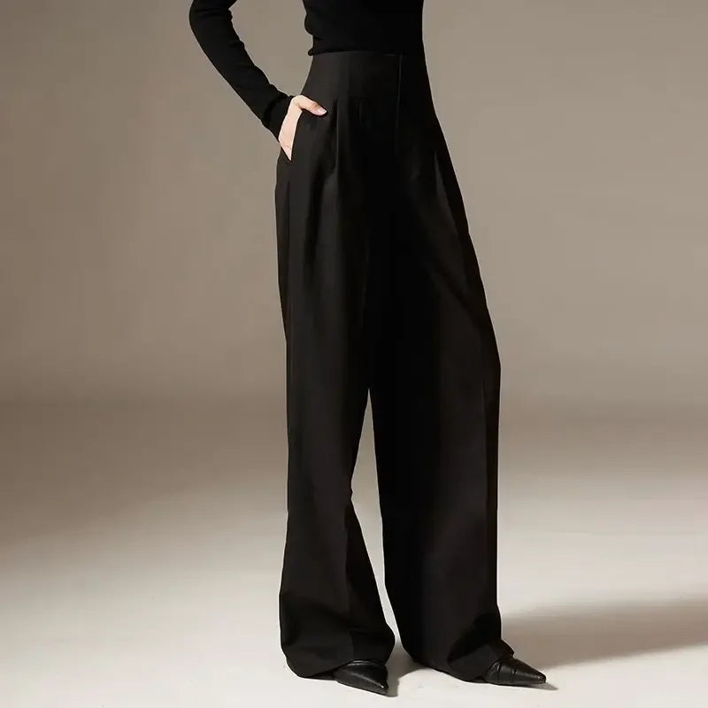 | Wide Leg Draped Pants