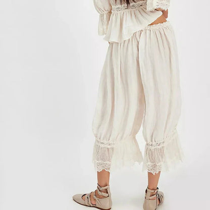 Lace Patchwork Lantern Pant